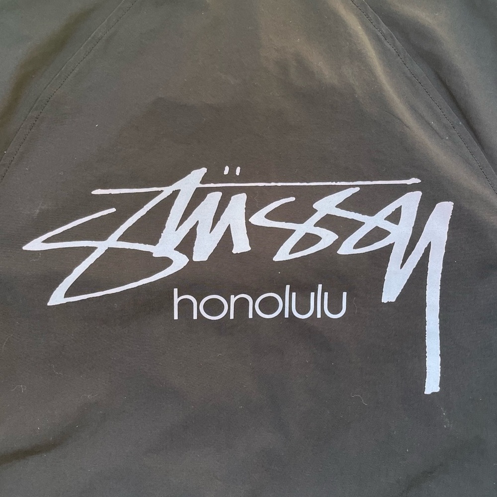 Stussy Black Windbreaker with Honolulu Logo - Picture 2 of 9